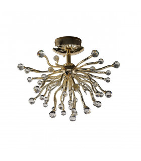 Clearance - Tizio Ceiling 10 Light G4 French Gold/Crystal NOT LED/CFL Compatible-1