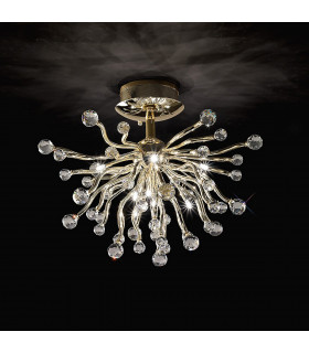 Clearance - Tizio Ceiling 10 Light G4 French Gold/Crystal NOT LED/CFL Compatible-2