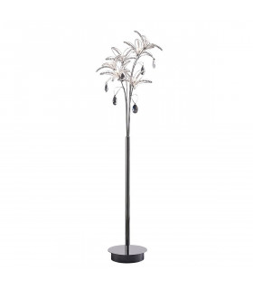 Clearance - Kenzo Floor Lamp 6 Light G4 Polished Chrome/Crystal NOT LED/CFL Compatible-1