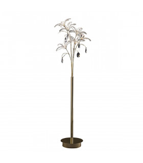 Clearance - Kenzo Floor Lamp 6 Light G4 French Gold/Crystal NOT LED/CFL Compatible-1