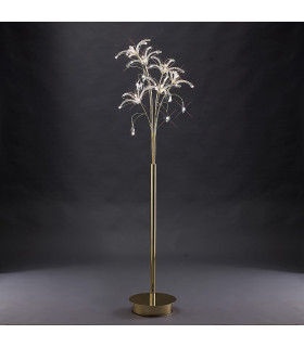 Clearance - Kenzo Floor Lamp 6 Light G4 French Gold/Crystal NOT LED/CFL Compatible-2