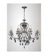Clearance - Luna Crystal Ceiling 8 Light E14 Black Chrome/Crystal-2