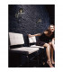 Clearance - Luna Crystal Ceiling 8 Light E14 Black Chrome/Crystal-4