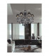 Clearance - Luna Crystal Ceiling 8 Light E14 Black Chrome/Crystal-5