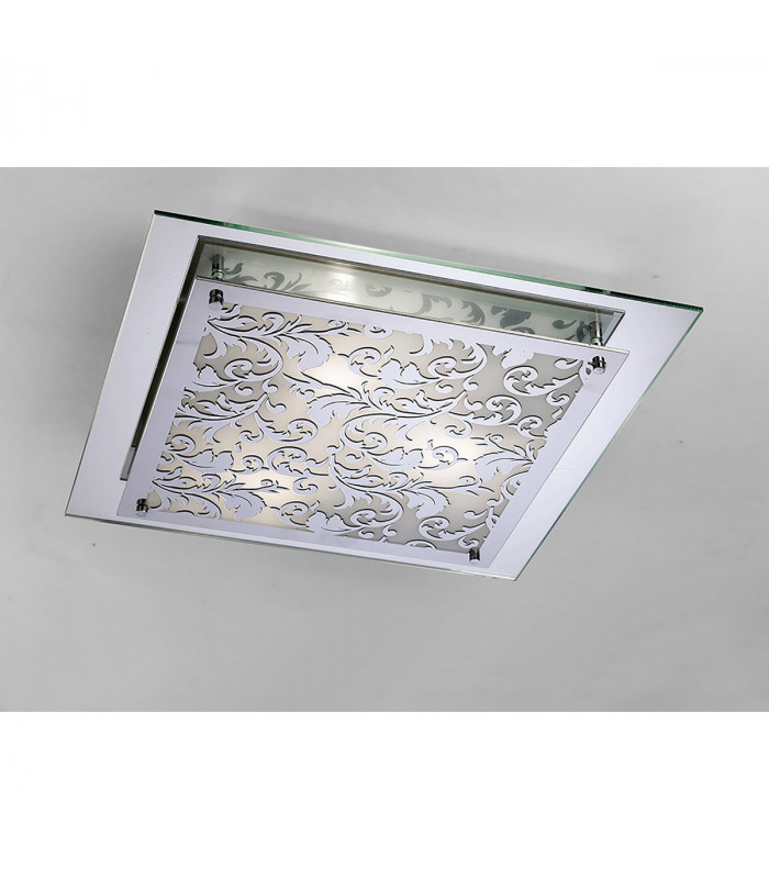 Clearance - Roveta Flush Ceiling/Wall Lamp 3 Light E27 Polished Chrome-2