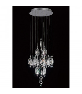 Clearance - Solana Pendant 9 Light G4 Polished Chrome/Crystal NOT LED/CFL Compatible-2