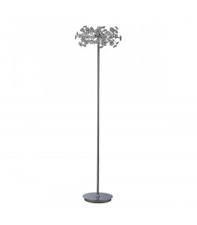 Clearance - Savanna Floor Lamp 3 Light G9 Polished Chrome/Crystal NOT LED/CFL Compatible-1