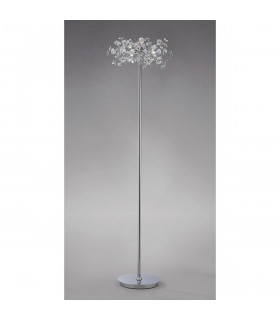 Clearance - Savanna Floor Lamp 3 Light G9 Polished Chrome/Crystal NOT LED/CFL Compatible-2