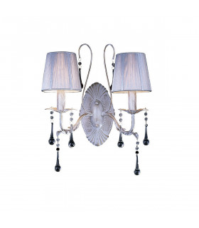 Clearance - Flur Wall Lamp 2 Light E14 White French Gold-1