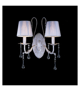 Clearance - Flur Wall Lamp 2 Light E14 White French Gold-2