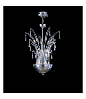 Clearance - Jasper Pendant Round 18 Light G4 Polished Chrome/Crystal NOT LED/CFL Compatible-2