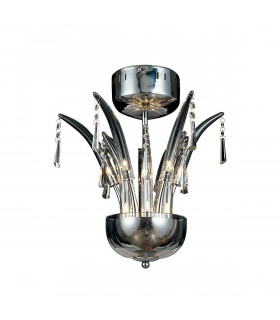 Clearance - Jasper Pendant Round 12 Light G4 Polished Chrome/Crystal NOT LED/CFL Compatible-1