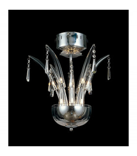 Clearance - Jasper Pendant Round 12 Light G4 Polished Chrome/Crystal NOT LED/CFL Compatible-2