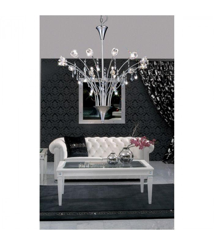 Clearance - Bouquet Pendant 18 Light G4 Polished Chrome/Crystal NOT LED/CFL Compatible-3