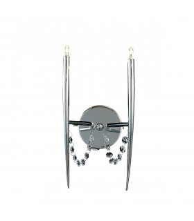 Clearance - Zest Wall Lamp 2 Light G4 Polished Chrome/Crystal NOT LED/CFL Compatible-1