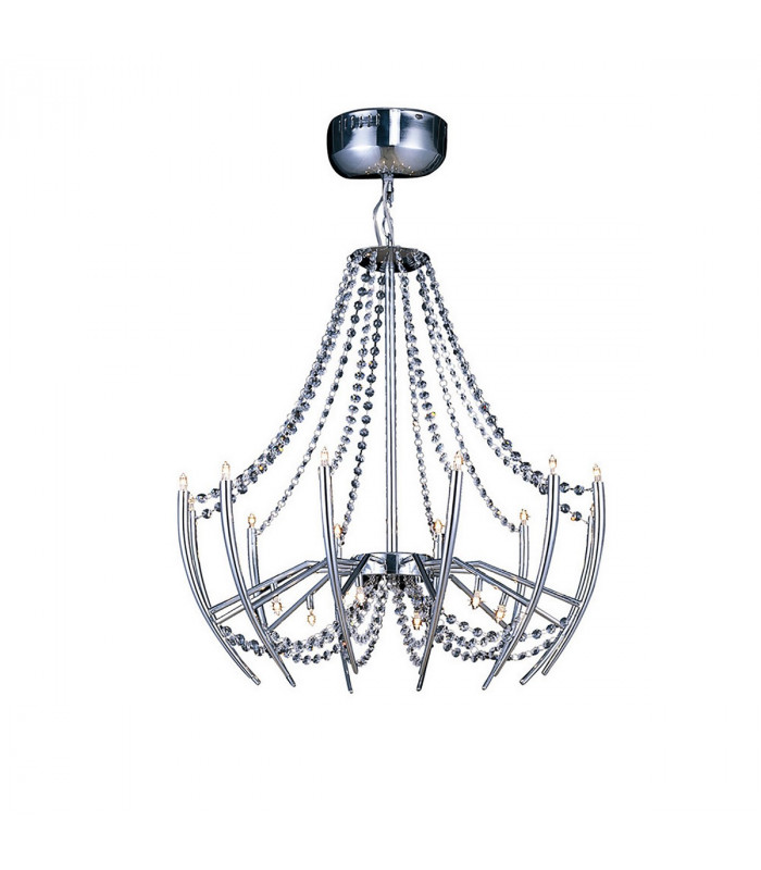 Clearance - Zest Pendant Round 18 Light G4 Polished Chrome/Crystal NOT LED/CFL Compatible-1