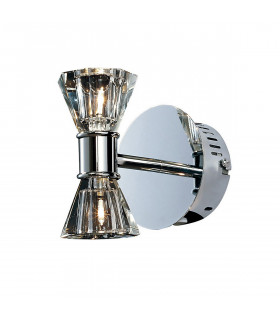 Clearance - Elisa Wall Lamp 2 Light G4 Polished Chrome NOT LED/CFL Compatible-1