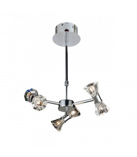 Clearance - Elisa Pendant Round 6 Light G4 Polished Chrome NOT LED/CFL Compatible-1
