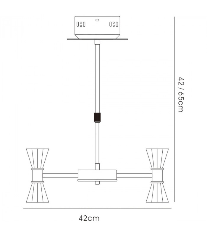 Clearance - Elisa Pendant Round 6 Light G4 Polished Chrome NOT LED/CFL Compatible-5