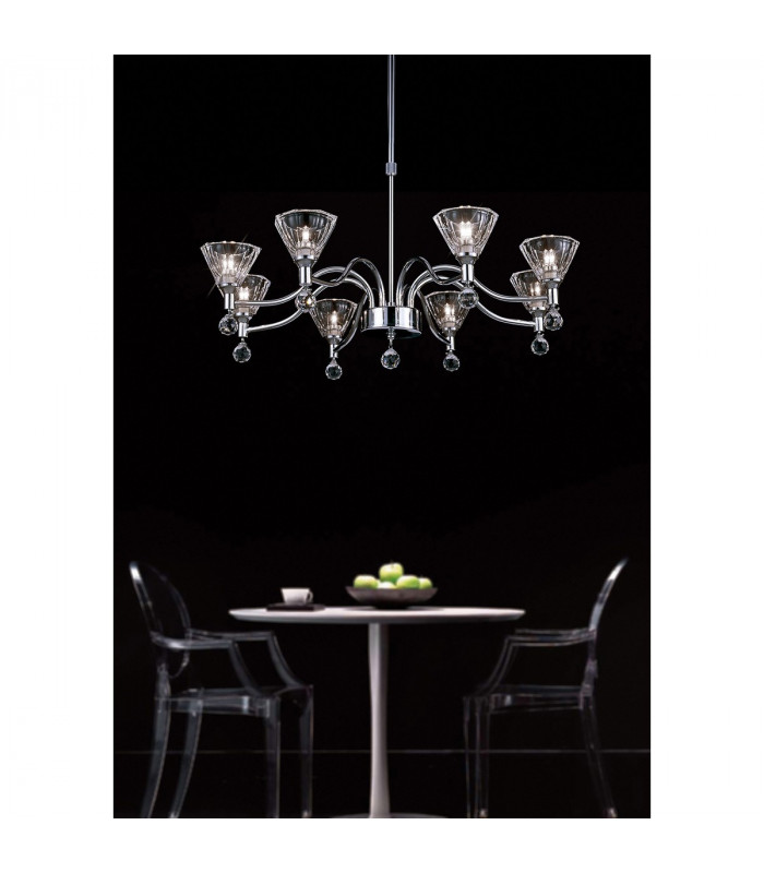 Clearance - Neptune Pendant Round 3 Light G9 Polished Chrome-3