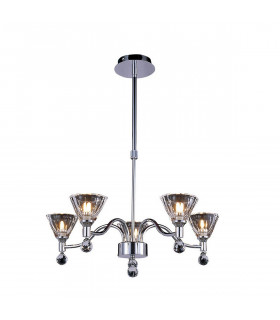 Clearance - Neptune Pendant Round 5 Light G9 Polished Chrome-1