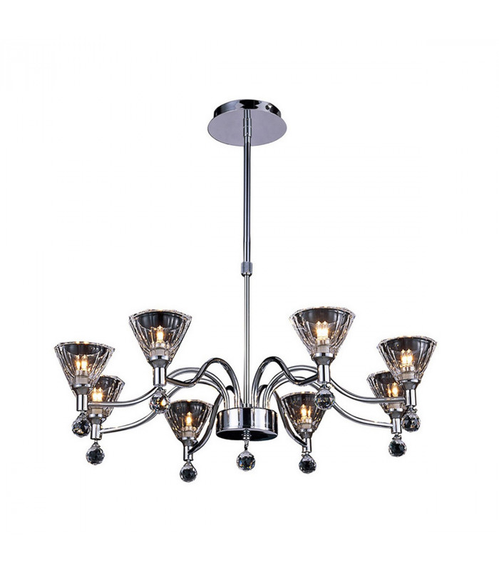 Clearance - Neptune Pendant Round 8 Light G9 Polished Chrome-1