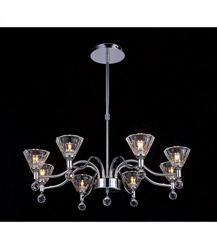 Clearance - Neptune Pendant Round 8 Light G9 Polished Chrome-2