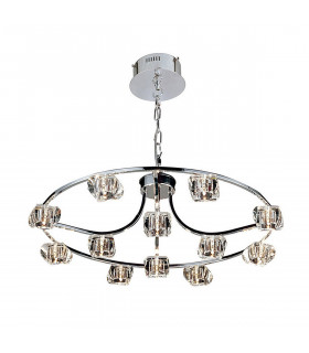 Clearance - Polana Pendant Round 12 Light G4 Polished Chrome NOT LED/CFL Compatible-1
