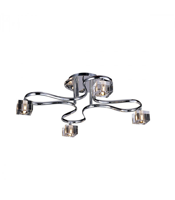 Clearance - Sisco Semi Flush Round 4 Light G9 Polished Chrome-1