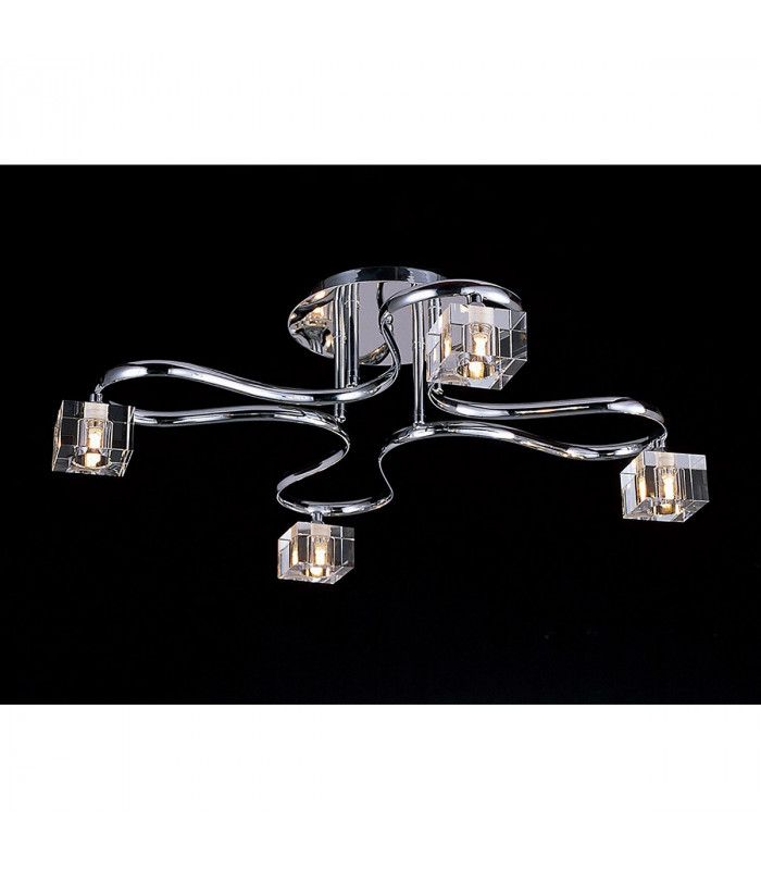 Clearance - Sisco Semi Flush Round 4 Light G9 Polished Chrome-2