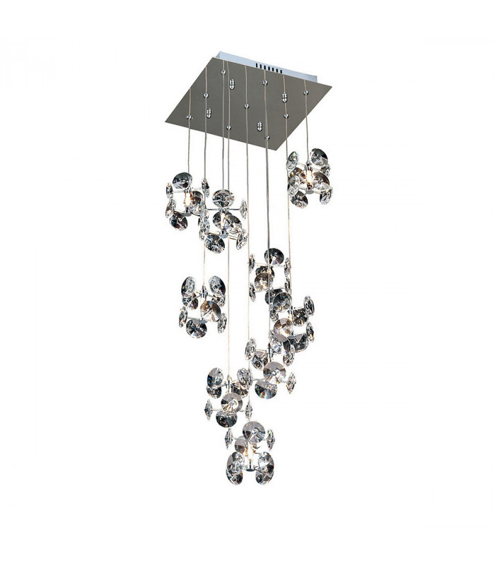 Clearance - Nico Pendant 9 Light G4 Polished Chrome/Crystal NOT LED/CFL Compatible-1