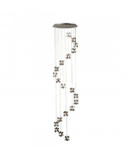 Clearance - Nico Pendant 20 Light G4 Polished Chrome/Crystal-1