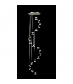Clearance - Nico Pendant 20 Light G4 Polished Chrome/Crystal-2