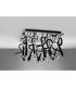 Clearance - Class Flush Ceiling Square 10 Light G4 Polished Chrome/Black Glass/Crystal-2