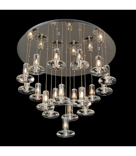 Clearance - Troy Pendant Round 19 Light G4 Polished Chrome/Crystal NOT LED/CFL Compatible-2
