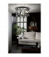 Clearance - Class Pendant Round 10 Light G4 Polished Chrome/Black Glass/Crystal NOT LED/CFL Compatible-3