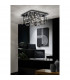 Clearance - Class Pendant Round 10 Light G4 Polished Chrome/White Glass/Crystal NOT LED/CFL Compatible-4