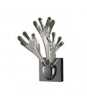 Clearance - Love Wall Lamp 3 Light G4 Polished Chrome/White Glass NOT LED/CFL Compatible-1