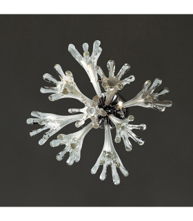 Clearance - Love Ceiling/Wall Lamp 6 Light G4 Polished Chrome/White Glass NOT LED/CFL Compatible-2