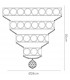 Clearance - Kudo Crystal Pyramid Non-Electric SHADE ONLY Polished Chrome/Crystal-3