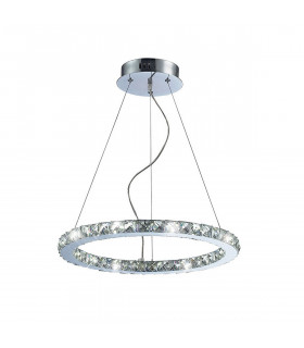 Clearance - Galaxy Pendant Round Small 27W LED 6000K Polished Chrome/Crystal-1