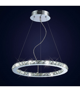 Clearance - Galaxy Pendant Round Small 27W LED 6000K Polished Chrome/Crystal-2