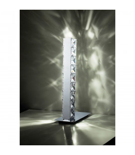 Clearance - Galaxy Table Lamp 3W LED 6000K Polished Chrome/Crystal-2