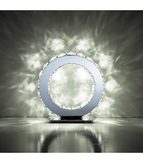 Clearance - Galaxy Table Round 10W LED 6000K Polished Chrome/Crystal-2