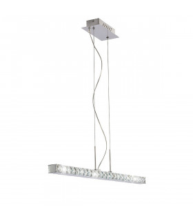 Clearance - Galaxy Pendant Linear 12W LED 6000K Polished Chrome/Crystal-1