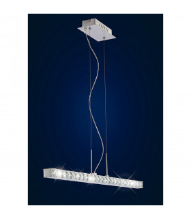 Clearance - Galaxy Pendant Linear 12W LED 6000K Polished Chrome/Crystal-2