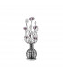 Clearance - (DH) Viola Table Lamp 5 Light G4 Black/Purple/Chrome/Crystal NOT LED/CFL Compatible-1