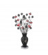 Clearance - (DH) Nevada Table Lamp 4 Light G4 Black/Red/Crystal NOT LED/CFL Compatible-1