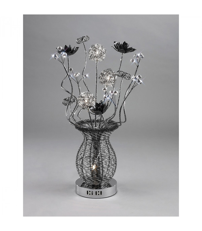 Clearance - (DH) Calista Table Lamp 4 Light G4 Black/Crystal NOT LED/CFL Compatible-2