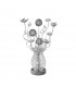 Clearance - (DH) Calista Table Lamp 4 Light G4 Silver/Black/Crystal NOT LED/CFL Compatible-1